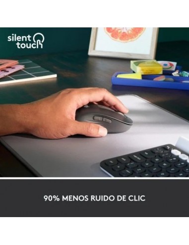 Logitech Signature M650 L Left Ratón Óptico Inalámbrico para Zurdos 2000DPI Gris