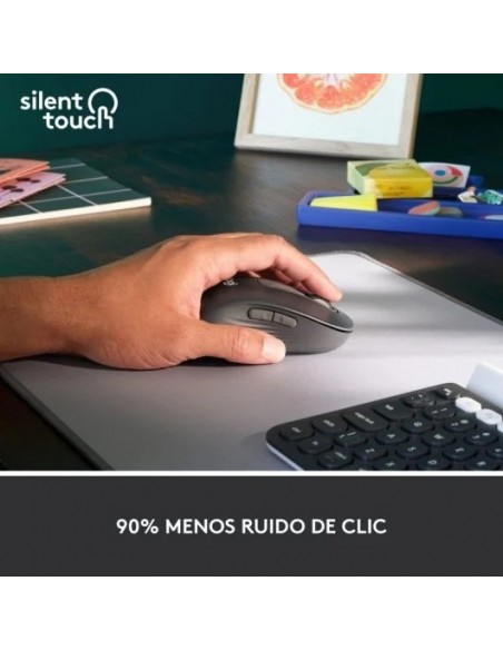 Logitech Signature M650 L Left Ratón Óptico Inalámbrico para Zurdos 2000DPI Gris