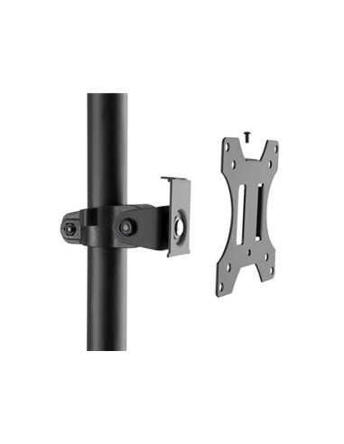 Equip 650171 Soporte Monitor de Suelo con Ruedas Workstation 1 Pantalla 17-32" 8KG Negro