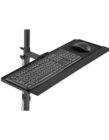 Equip 650171 Soporte Monitor de Suelo con Ruedas Workstation 1 Pantalla 17-32" 8KG Negro