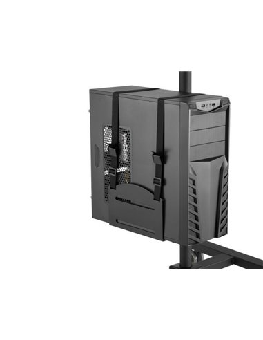 Equip 650171 Soporte Monitor de Suelo con Ruedas Workstation 1 Pantalla 17-32" 8KG Negro