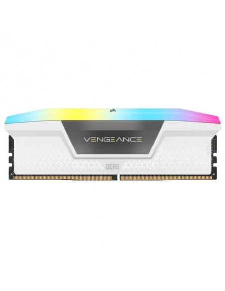 Corsair Vengeance DDR5 RGB 64GB (2x32GB) 6400MHz CL32 Blanca Memoria RAM