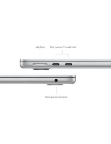 Apple MacBook Air Apple M3/ 16GB/ 512GB SSD/ GPU 10 Núcleos/ 13.6" Plata