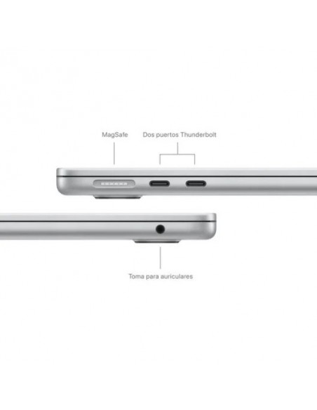 Apple MacBook Air Apple M3/ 16GB/ 512GB SSD/ GPU 10 Núcleos/ 13.6" Plata