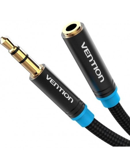 Vention VAB-B06-B500-M Cable Jack 3.5 Macho - Jack 3.5 Hembra Negro 5m