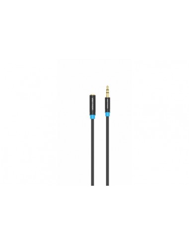 Vention VAB-B06-B200-M Cable Jack 3.5 Macho - Jack 3.5 Hembra Negro 2m