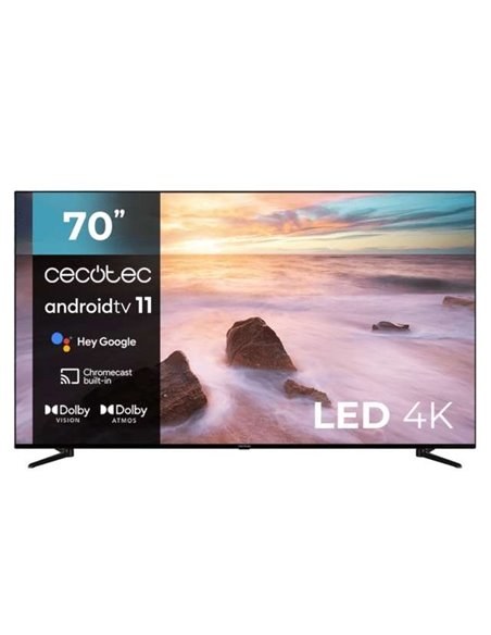 Cecotec A2 Series ALU20070S 70" LED 4K UltraHD HDR10+ Televisor