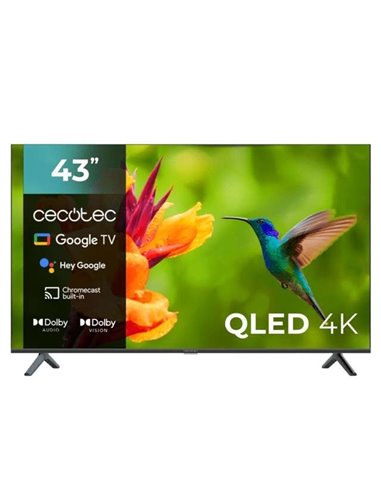 Cecotec V4 series VQU40043S 43" QLED 4K UltraHD HDR10 Televisor