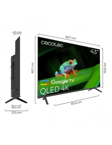 Cecotec V4 series VQU40043S 43" QLED 4K UltraHD HDR10 Televisor