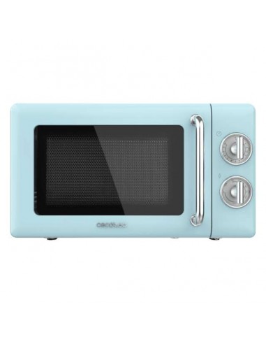 Cecotec ProClean 3110 Retro Blue Microondas Mecánico con Grill 20L 700W