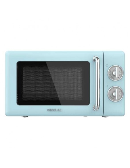 Cecotec ProClean 3110 Retro Blue Microondas Mecánico con Grill 20L 700W