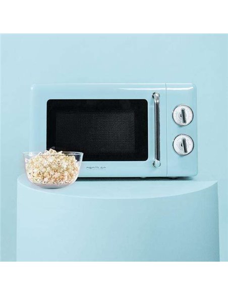 Cecotec ProClean 3110 Retro Blue Microondas Mecánico con Grill 20L 700W
