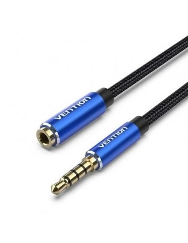 Vention Cable Jack 3.5 Macho - Jack 3.5 Hembra Azul 2m