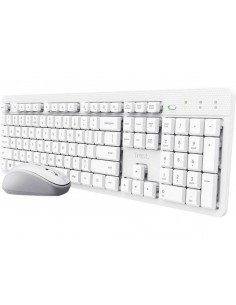 Trust Ody II Pack Teclado y Ratón Inalámbricos Blanco