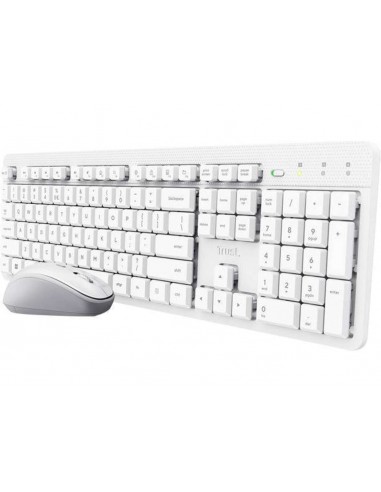 Trust Ody II Pack Teclado y Ratón Inalámbricos Blanco