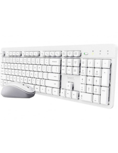 Trust Ody II Pack Teclado y Ratón Inalámbricos Blanco