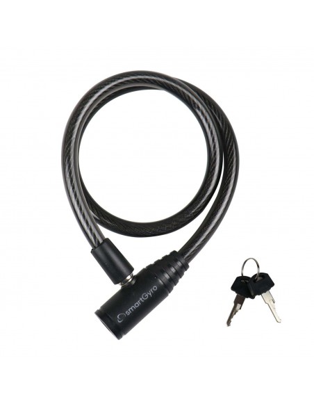 SmartGyro Candado de Cable con 2 Llaves para Patinetes Eléctricos y Bicicletas