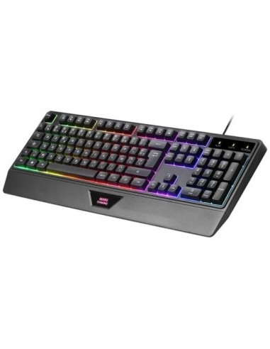 Mars Gaming MCP124 Combo 3en1 Teclado LED RGB + Ratón RGB 3200 DPI + Alfombrilla Negro