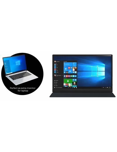 Denver PMO-15601 15.6'' LED IPS FullHD USB-C Monitor Portátil