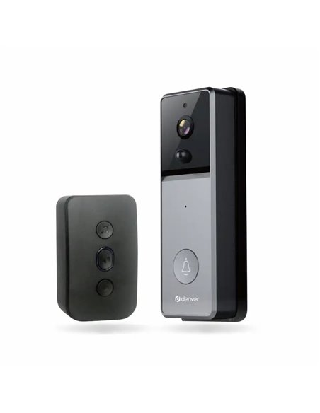 Denver VDB-216MK2 Videoportero con función Wi-Fi (compatible con Tuya) y Timbre Interior