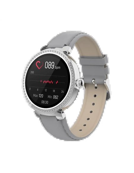 Denver SWC-342GR Smartwatch con Sensor de Frecuencia Cardíaca y Oxígeno en Sangre
