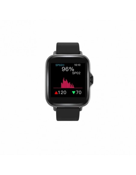 Denver SWC-156MK2 Smartwatch Pantalla 1.44" Sensor de Frecuencia Cardíaca y Función de Llamada Bluetooth Negro