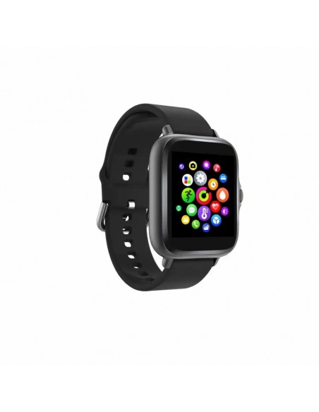 Denver SWC-156MK2 Smartwatch Pantalla 1.44" Sensor de Frecuencia Cardíaca y Función de Llamada Bluetooth Negro
