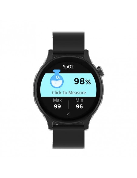 Denver SWC-338B Smartwatch Pantalla 1.38" Sensor de Frecuencia Cardíaca y Función de Llamada Bluetooth Negro
