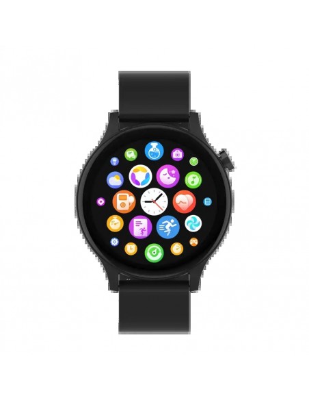 Denver SWC-338B Smartwatch Pantalla 1.38" Sensor de Frecuencia Cardíaca y Función de Llamada Bluetooth Negro