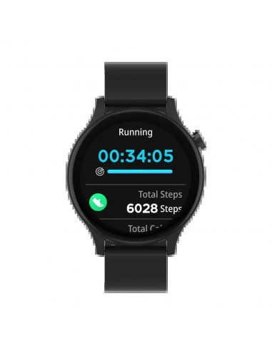 Denver SWC-338B Smartwatch Pantalla 1.38" Sensor de Frecuencia Cardíaca y Función de Llamada Bluetooth Negro