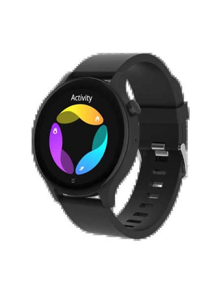 Denver SWC-338B Smartwatch Pantalla 1.38" Sensor de Frecuencia Cardíaca y Función de Llamada Bluetooth Negro
