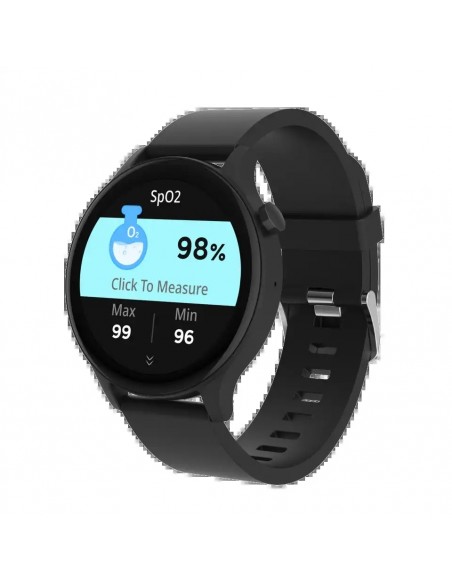 Denver SWC-338B Smartwatch Pantalla 1.38" Sensor de Frecuencia Cardíaca y Función de Llamada Bluetooth Negro