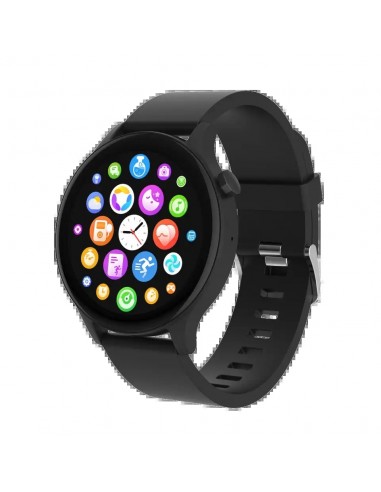 Denver SWC-338B Smartwatch Pantalla 1.38" Sensor de Frecuencia Cardíaca y Función de Llamada Bluetooth Negro