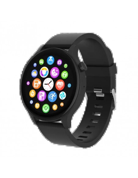 Denver SWC-338B Smartwatch Pantalla 1.38" Sensor de Frecuencia Cardíaca y Función de Llamada Bluetooth Negro