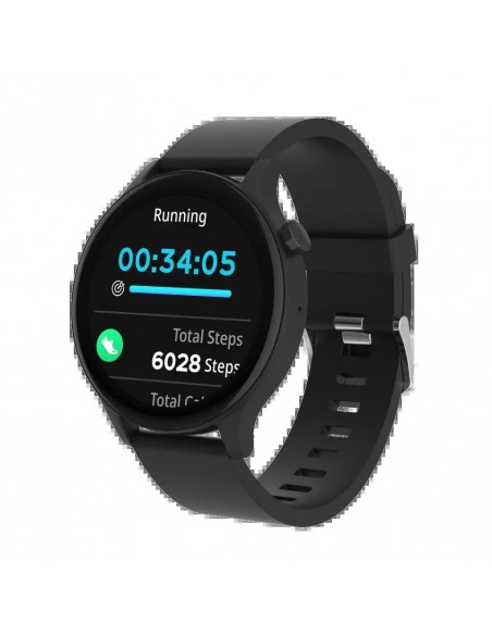 Denver SWC-338B Smartwatch Pantalla 1.38" Sensor de Frecuencia Cardíaca y Función de Llamada Bluetooth Negro