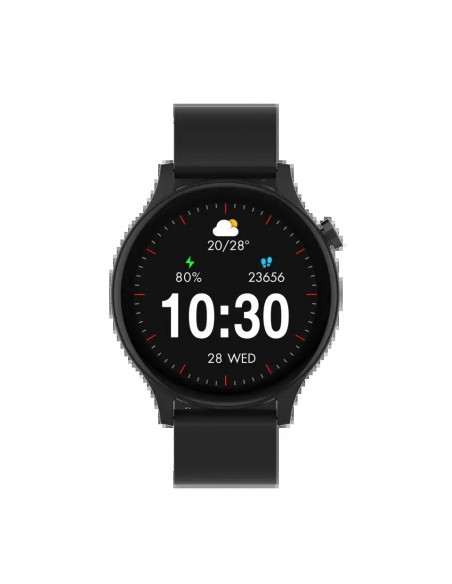 Denver SWC-338B Smartwatch Pantalla 1.38" Sensor de Frecuencia Cardíaca y Función de Llamada Bluetooth Negro