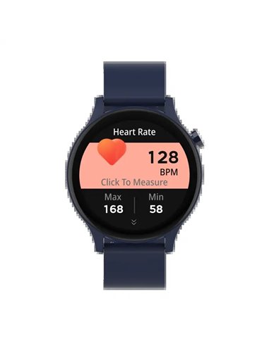 Denver SWC-338BU Smartwatch Pantalla 1.38" Sensor de Frecuencia Cardíaca y Función de Llamada Bluetooth Azul