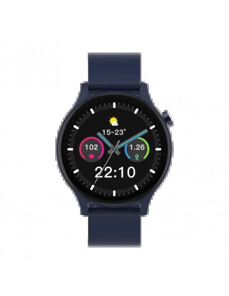 Denver SWC-338BU Smartwatch Pantalla 1.38" Sensor de Frecuencia Cardíaca y Función de Llamada Bluetooth Azul