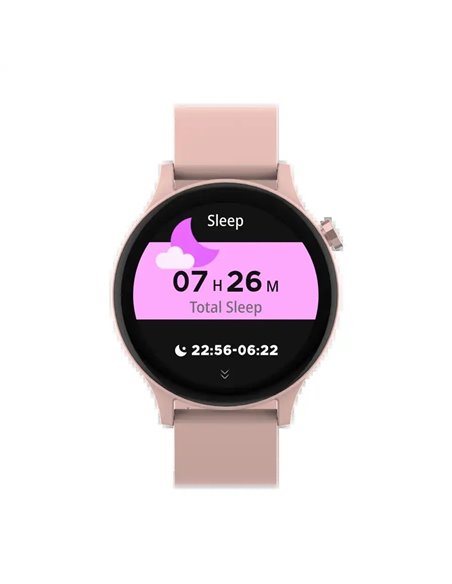 Denver SWC-338RO Smartwatch Pantalla 1.38" Sensor de Frecuencia Cardíaca y Función de Llamada Bluetooth Rosa