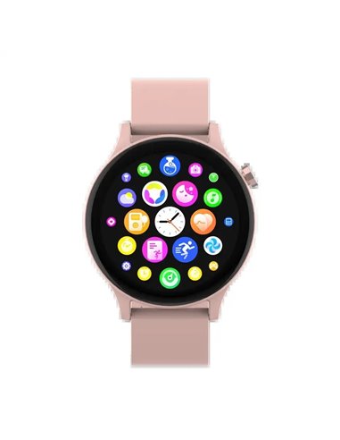 Denver SWC-338RO Smartwatch Pantalla 1.38" Sensor de Frecuencia Cardíaca y Función de Llamada Bluetooth Rosa