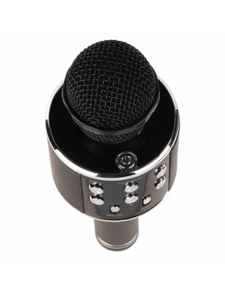 Denver KMS-20BMK2 Micrófono con Altavoz, Bluetooth y Ranura USB/MicroSD Negro
