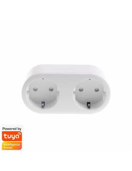 Denver SHP-200MK2 Enchufe Inteligente Compatible con TUYA y Google Assistant/Amazon Alexa