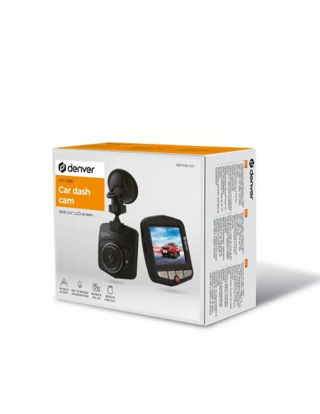 Denver CCT-1230MK3 Dashcam 2.4" Batería Recargable MicroSD Negra