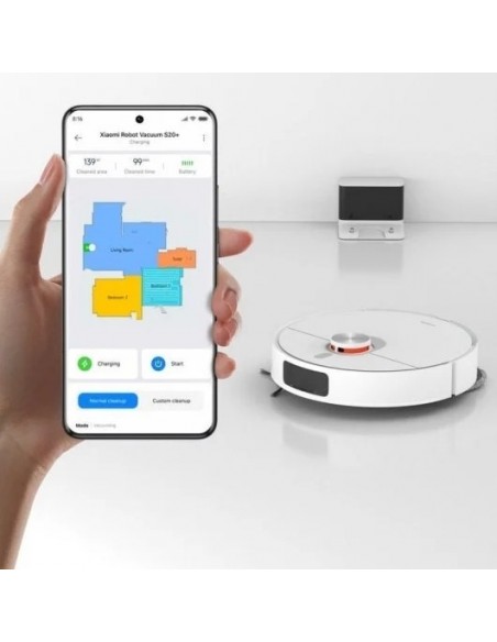 Xiaomi Robot Vacuum S20 Plus Robot Aspirador y Friegasuelos Blanco