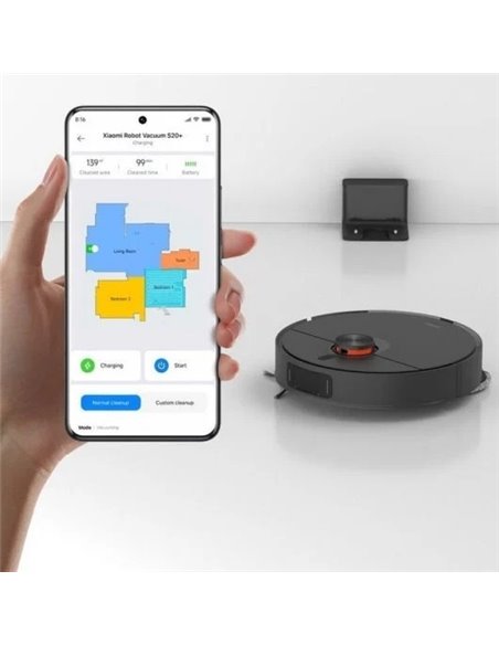 Xiaomi Robot Vacuum S20 Plus Robot Aspirador y Friegasuelos Negro