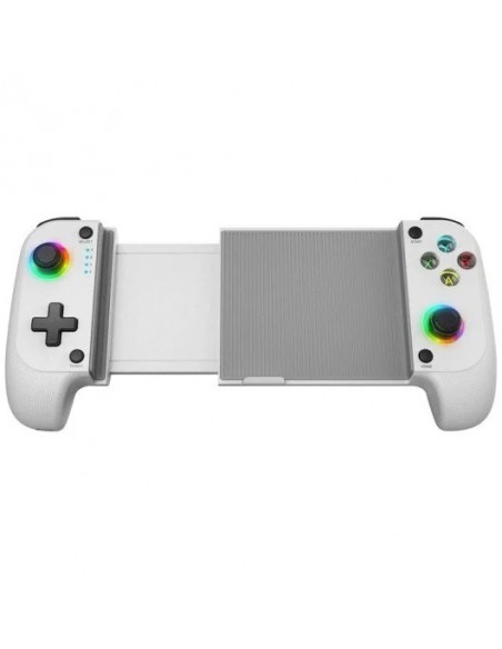 Mars Gaming MGPX Gamepad Vibración Dual Función Turbo Bluetooth 5.0 RGB Blanco para Android e IOS