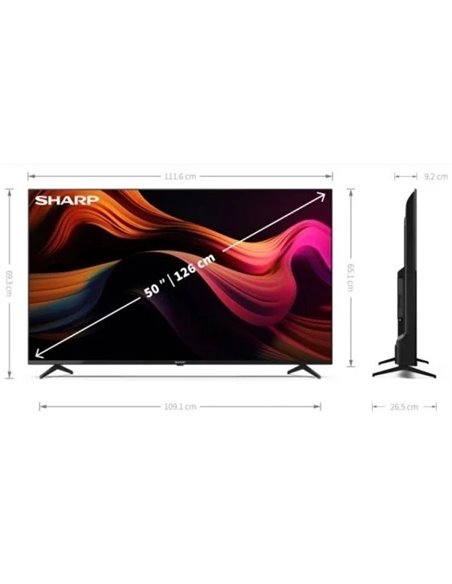 Sharp 50GL4060E 50" LED UltraHD 4K Google TV Televisor