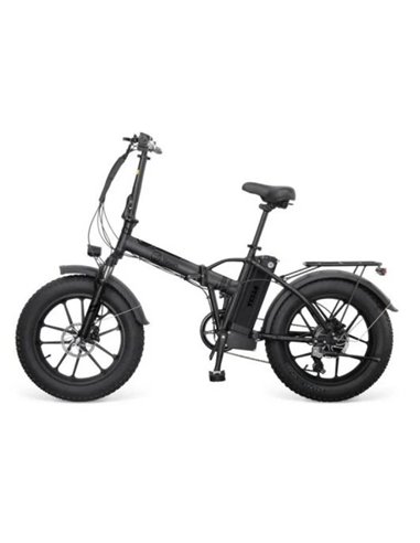 Youin Texas Black V3 Bicicleta Eléctrica Urbana Todoterreno Ruedas Fat 20" Plegable Negro