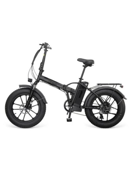 Youin Texas Black V3 Bicicleta Eléctrica Urbana Todoterreno Ruedas Fat 20" Plegable Negro