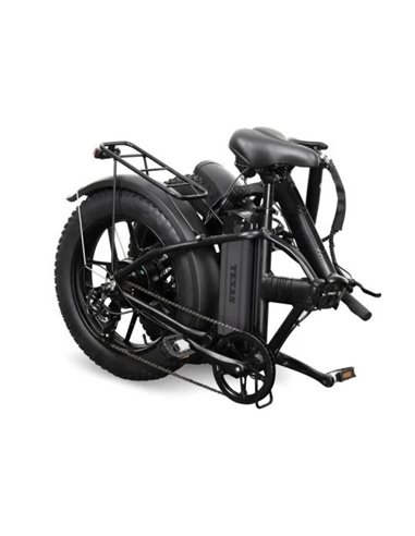 Youin Texas Black V3 Bicicleta Eléctrica Urbana Todoterreno Ruedas Fat 20" Plegable Negro